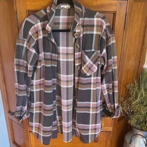 Maurices Pastel Plaid Shirt